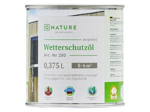 GNature 280 Wetterschutzsol масло-лазурь ПОЛУПРОЗРАЧНАЯ с Уф защитной и антисептиком для наружных фасадов шелковистое 0,375